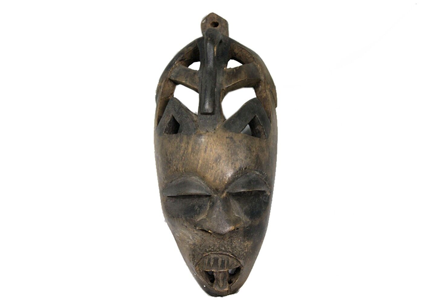 Mask - Ethnographic Art Object - Hand Carved Wood Mask - Material Culture