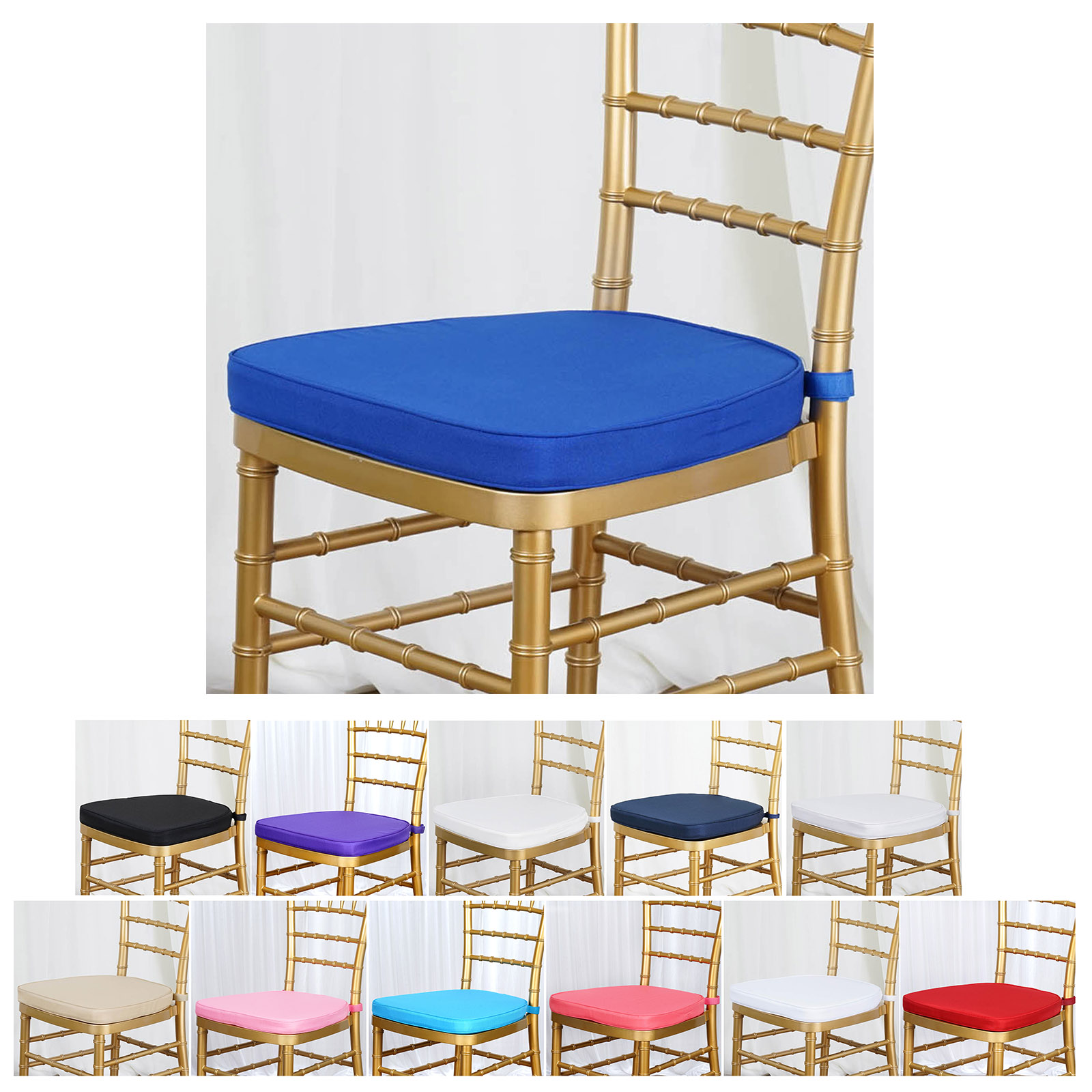 Chiavari Chair Cushion Chair Pad with Attachment Straps - 2
